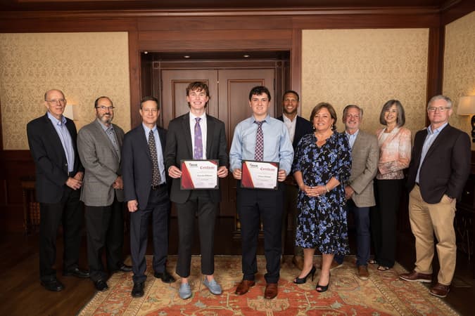 Scholarship recipients with the High Foundation Board.jpg